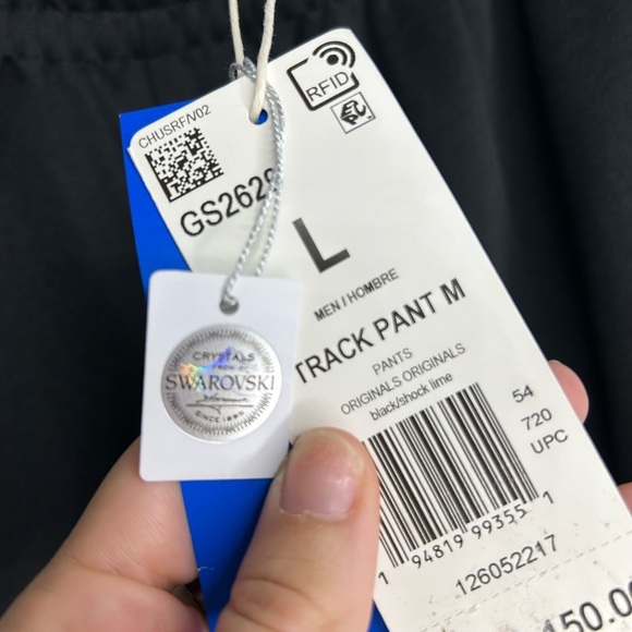 NWT Adidas SWAROVSKI Crystals Studed TRACK PANT Sweat Size Large - Picture 8 of 10